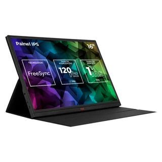 Monitor Portatil Gamer Pichau Verse, 16 Pol, IPS, 2K, 1ms, 120Hz, FreeSync, Mini HDMI, PG-VRS-BL01 em Oferta na Shopee