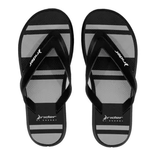 Chinelo Rider R1 Style 11818 Original Casual Basico Verao Preto De Dedo Tendencia Adulto Masculino