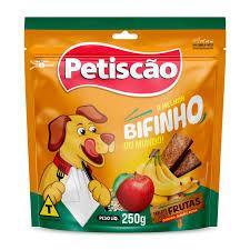 Bifinho Mastigável Petiscão Sabor Frutas De 250 Gramas ( Snacks Super Macio ) em Oferta na Shopee