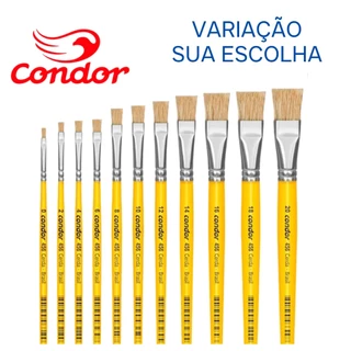 Pinceis Artísticos Condor 456 Todos Tamanhos Variações De Sua Escolha Arte Artesanato e Hobby Cerdas Profissional