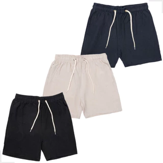 Kit 3 Short Masculino Linho Estilo Mauricinho Com Bolso Lateral Lançamento Promoção Imperdivel Envios Imediato