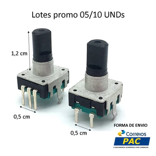 Potenciômetro tipo encoder rotativo 12mm - PTO_24P