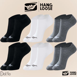 Kit com 6 Pares de Meias Hang Loose Modelo Invisível Lisa Básica Esportiva Calcanhar Verdadeiro em Oferta na Shopee