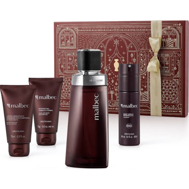 Kit malbec tradicional, boticário | Shopee Brasil
