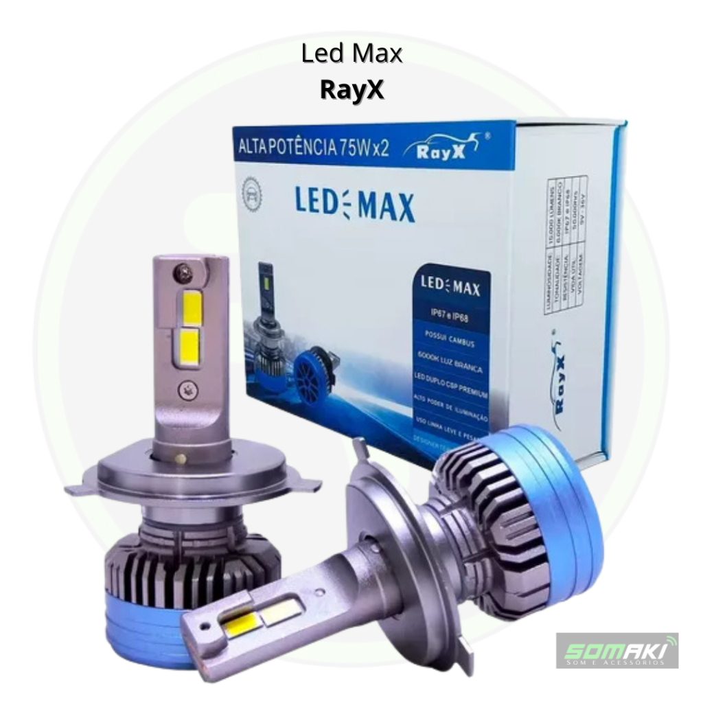 Luz Led Max 6k 15000LM 150w 9v 36v H1 H3 H7 H8 H11 HB3 HB4
