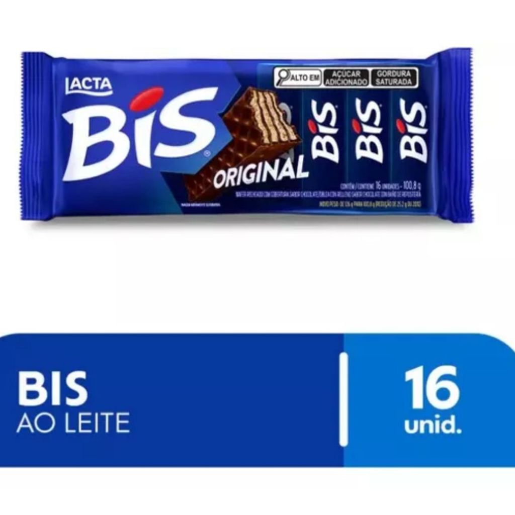 Kit C/ 4 BIS Original 100.8g Lacta | Shopee Brasil