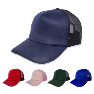 Boné Aba Curva Unissex Trucker Liso Cores Sortidas
