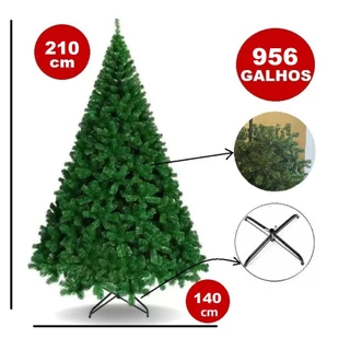 Arvore De Natal Verde Gigante Luxo 1,50m 1,80m 2,10m 2,40m