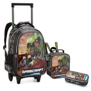 kit mochila infantil futebol e let's play c/carrinho em oferta em Oferta na Shopee