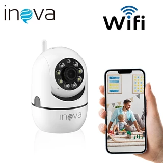 INOVA Kit Wifi Babá Eletrônica Câmera de segurança Sem Fio Visão Noturna 1080P 360° com Câmera audio