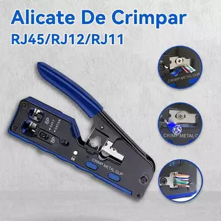 Alicate De Crimpar Rj45 Vazado Profissional Cat5 Cat6 Cat7