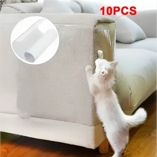 10pcs Filme anti arranhão para cantos - protetor de arranhões transparente flexível gato gatos protege móveis sofá