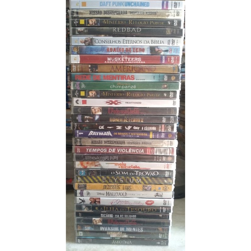 DVDS- TODOS DVDS LACRADOS | Shopee Brasil