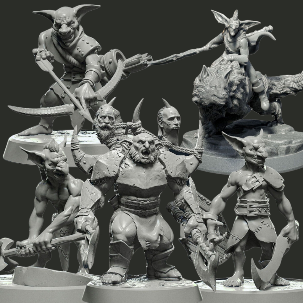 Miniatura Goblins RPG D&d Dungeons & Dragons colecionável e personalizavel