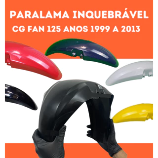 Paralama Preto Cg Titan Fan 125 2006 2007 208 2009 2010 2011 em Oferta na Shopee