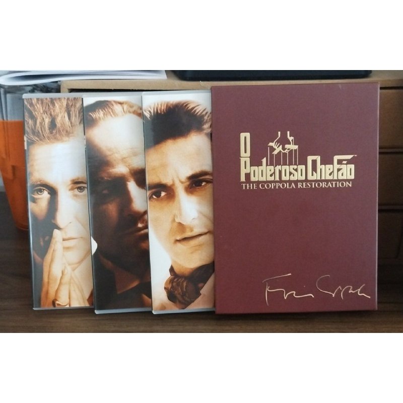 O Poderoso Chefão Trilogia - Box 3 dvds (excelente estado) | Shopee Brasil