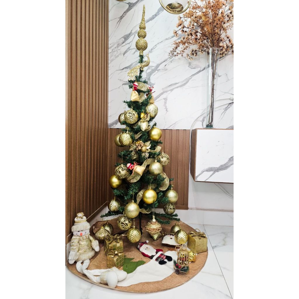 Imagem do produto Árvore de Natal Pinheiro Verde 60cm ou 120 cm  com 50 e 100 Galhos 1