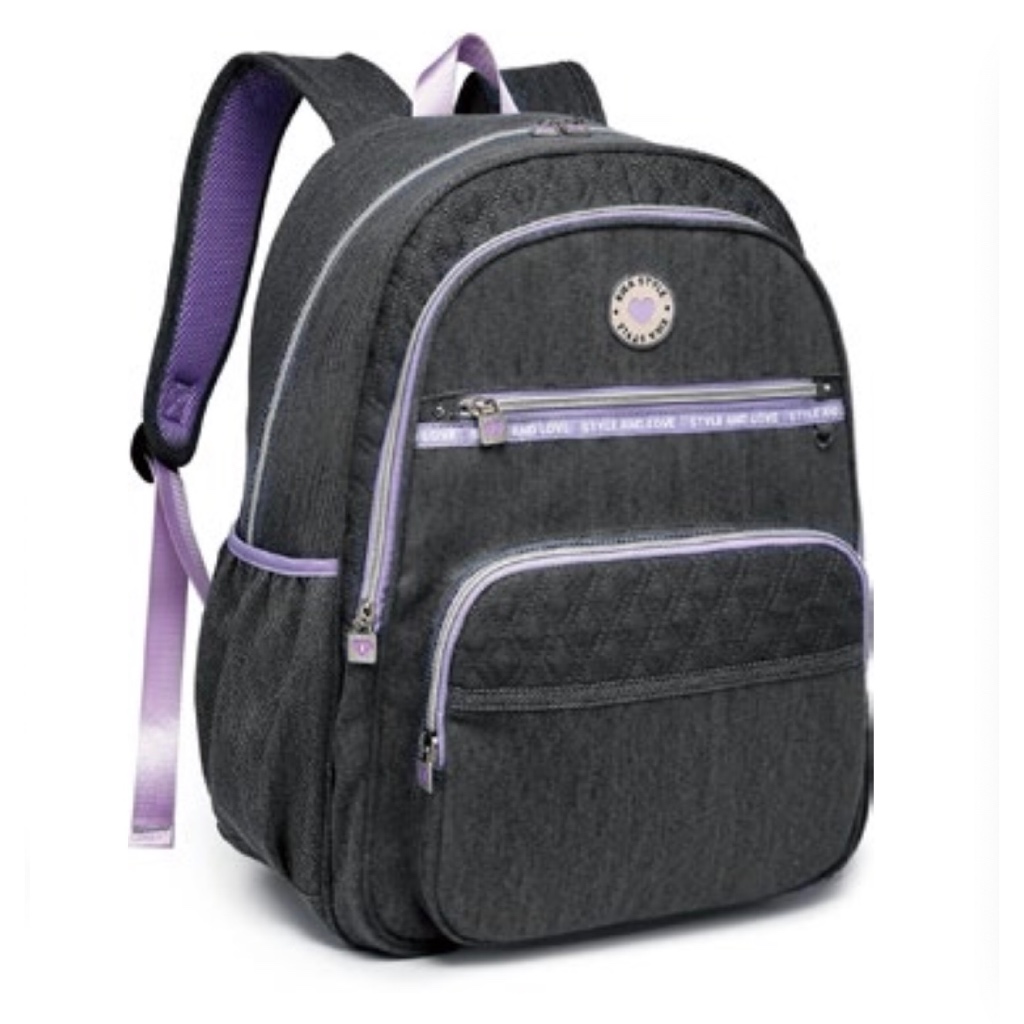 Mochila Feminina Notebook Kika Com Chaveiro Kk2518-M | Shopee Brasil