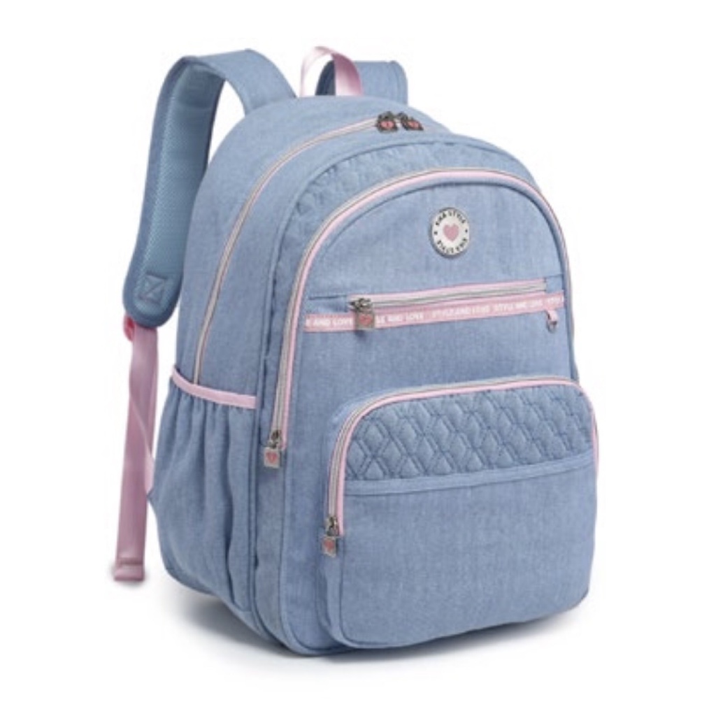 Mochila Feminina Notebook Kika Com Chaveiro Kk2518-M | Shopee Brasil