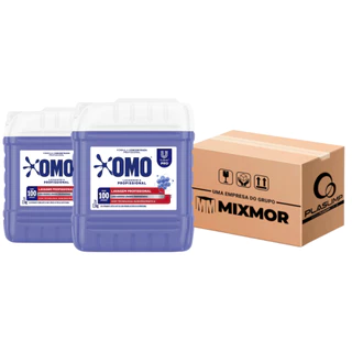 Kit 2 Lava Roupas Liquido 7L Omo Lavanderia Profissional