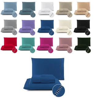 Lencol Berço, Solteiro, Padrão, Queen, King 400 Fios Micropercal Jogo De Cama 02 e 03 Peças em Oferta na Shopee