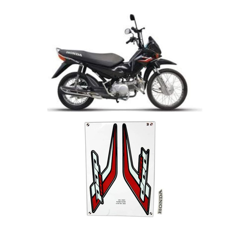 KIT ADESIVO FAIXAS POP-100 15 PRETO 1169 JOTAESSE 002767