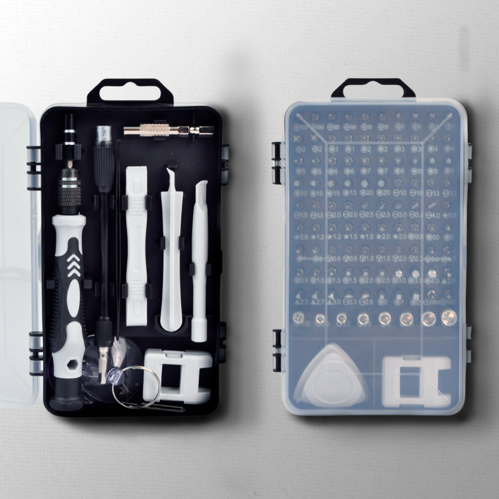 Kit 115 Chaves de Precisão para Reparos Eletrônicos Ferramentas para Celular Notebook Tablet DIY