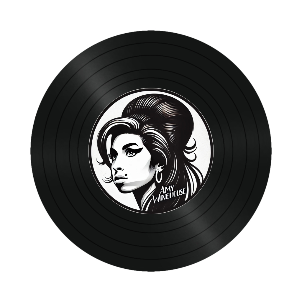 Disco de Vinil Decorativo Amy Winehouse Disco Decorativo de Parede ...