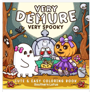 Livro Completo VERY DEMURE SPOOKY CUTE Impresso - 39 desenhos pra colorir - Tamanho A5 - Coco Wyo em Oferta na Shopee