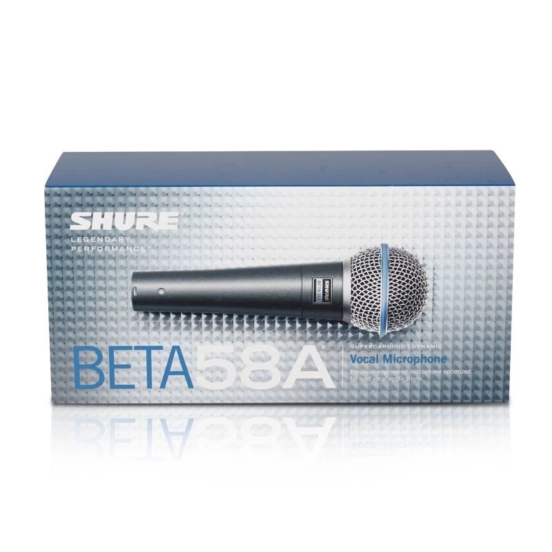 Microfone SHURE BETA 58A Qualidade Superior Dinâmico Home & Studio