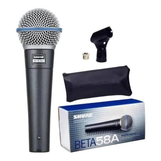 Microfone SHURE BETA 58A Qualidade Superior Dinâmico Home & Studio