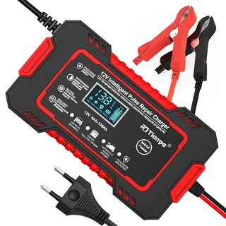 Carregador de bateria automotivo inteligente 12 V Display Digital Automáticas Carregador De Bateria em Oferta na Shopee
