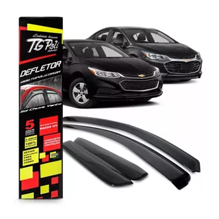 Calha Defletor TG Poli Cruze Hatch/Sedan 17/23 Fumê 4 Portas em Oferta na Shopee