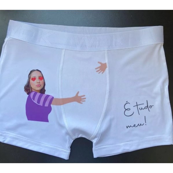 Cueca Box Personalizada com seu Rosto 