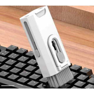 Kit De Escova De Limpeza De Teclado 8 Em 1 Multifuncional Portátil Para Computador/Fone De Ouvido em Oferta na Shopee