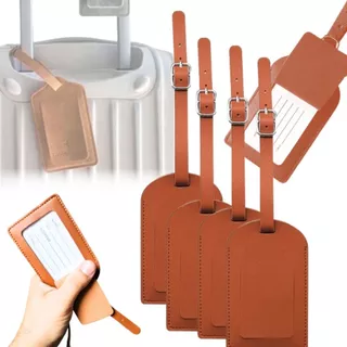 Kit Tag Identificador de Mala em Couro PU em Oferta na Shopee