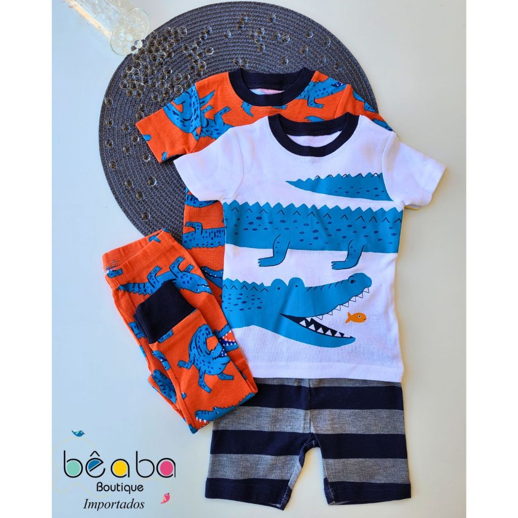 Kit Pijama Carters 4 Peças para Menino Original e Importado em Oferta na Shopee