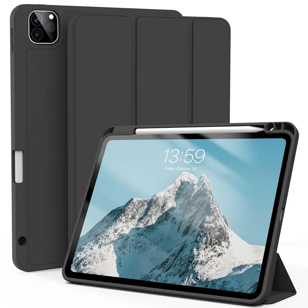 Capa Case iPad Pro 11 Pol 2024 M4 Silicone Magnética Suporte