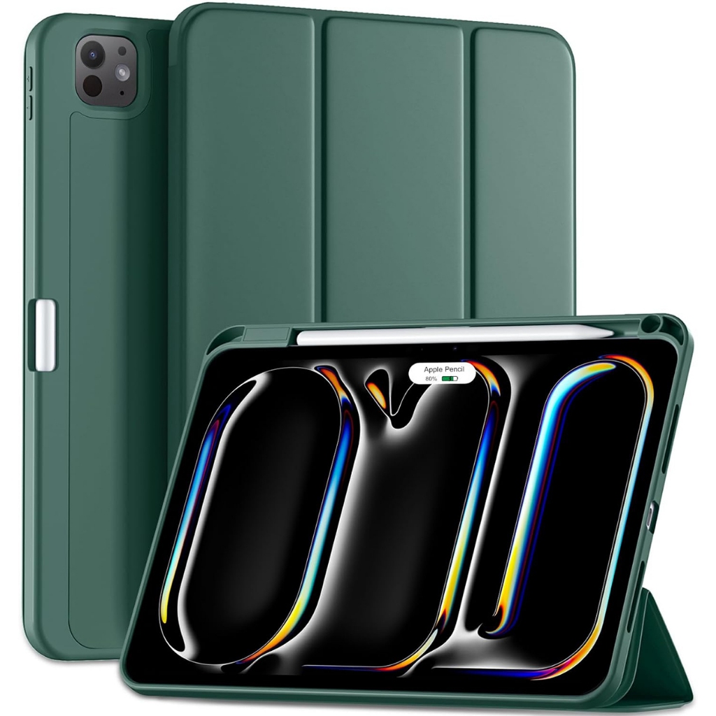 Capa Case iPad Pro 11 Pol 2024 M4 Silicone Magnética Suporte