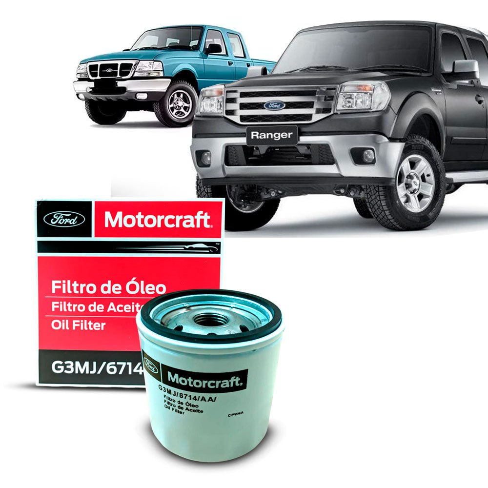 Filtro de Oleo Motorcraft G3MJ6714AA Ford Ranger Duratec 2.3 16v 2002 a ...