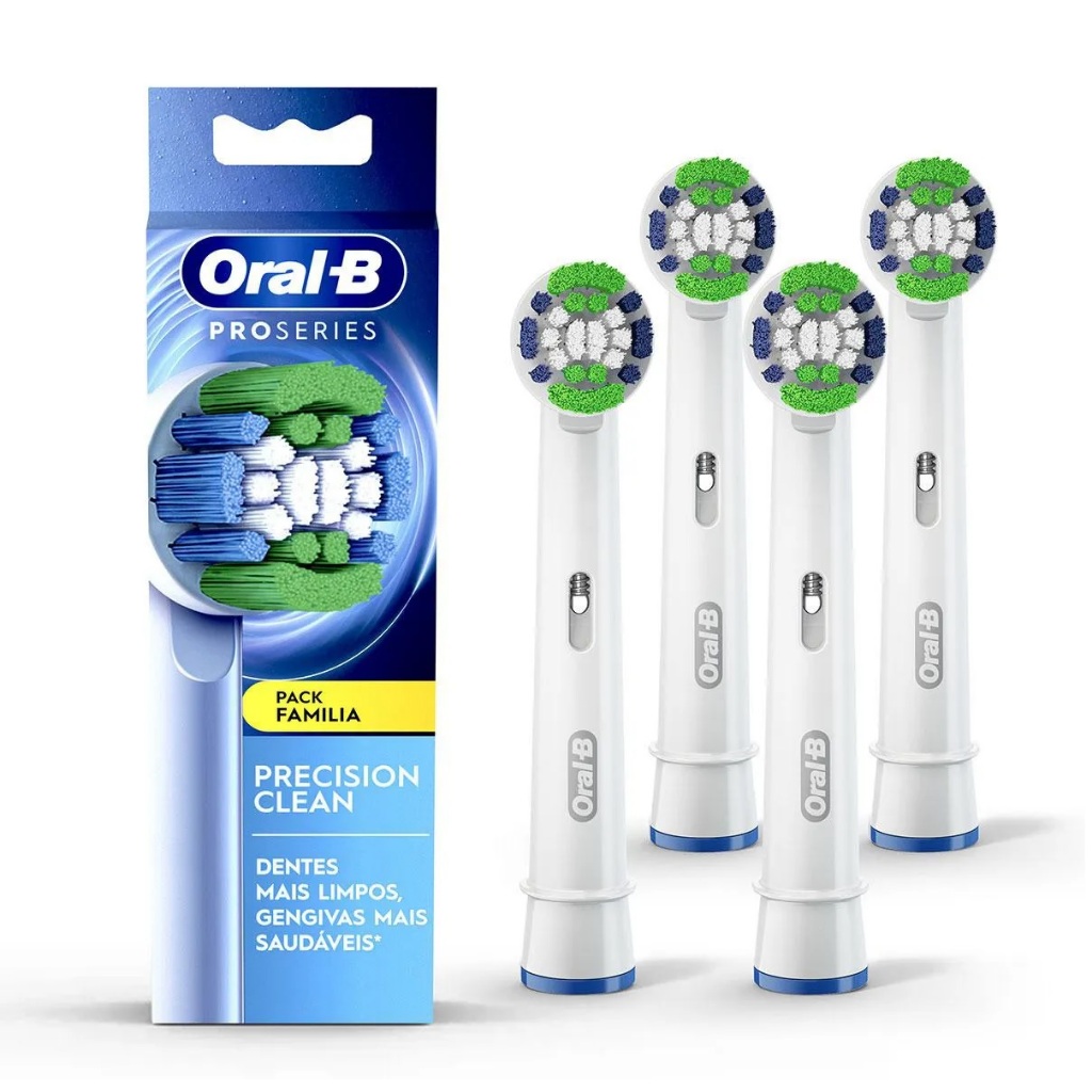 Refil Para Escova Elétrica Oral-B Precision Clean 4 Unidades