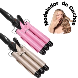 Tri Ondas Modelador de Cachos Profissional Bivolt
