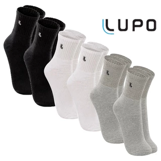 Kit 3 Meias Cano Médio Adulto Lupo Sport Walk Masculina e Feminina Poliamida Corrida Academia Esportiva 03248-089