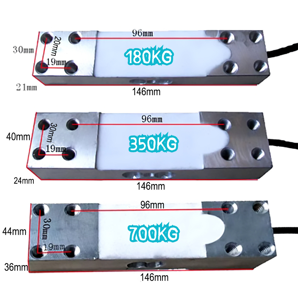 Sensor De Peso Célula 180kgs 350kg 700kgs Para Balança Comercial Industrial Kit até 4 Peças