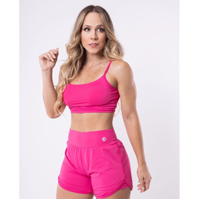 CONJUNTO DE ACADEMIA SHORT DUPLO ROTA D’ÁGUA ACADEMIA FITNESS FEMININO ...