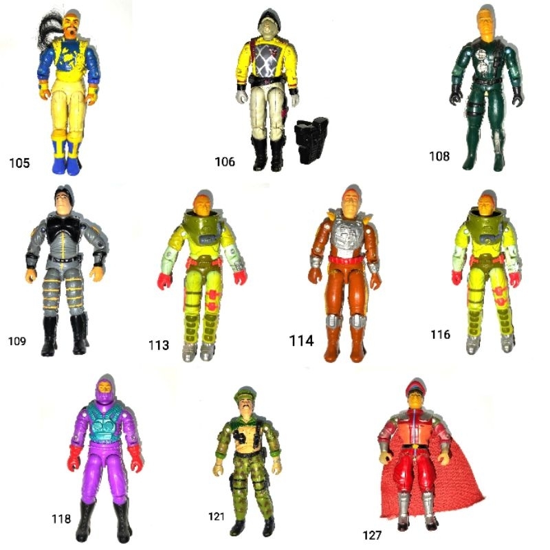 #10 Bonecos Comandos em Ação Gijoe Estrela, valor unitário ATUALIZADO