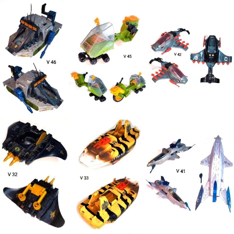 Veículos Comandos em Ação Gijoe, Valores unitários
