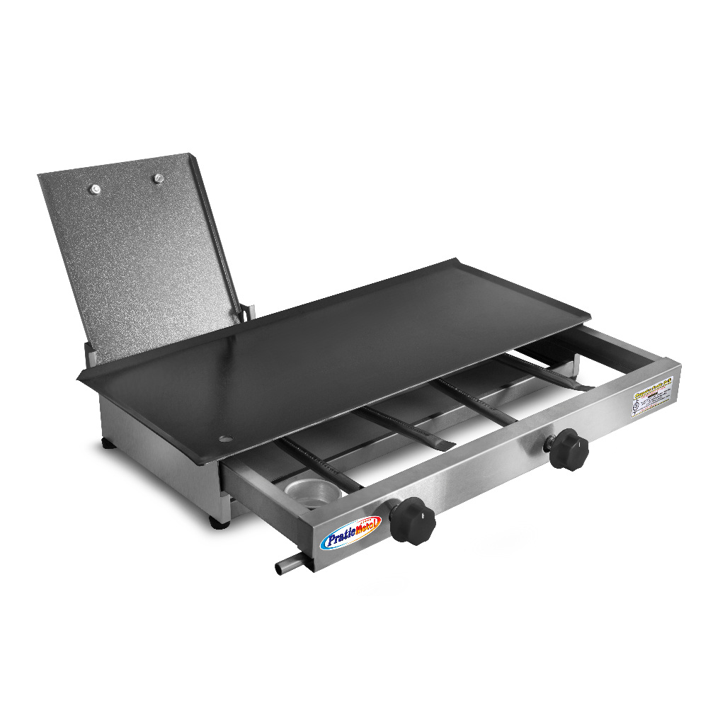 Chapa De Lanche Hamburgueria Chapa Hot Dog 60x30 a Gás Inox 