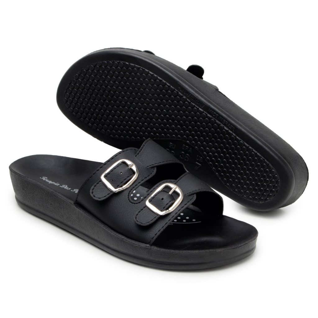 Chinelo Papete Ortopédica Birken Para Dores Nos Pés Pés Inchados