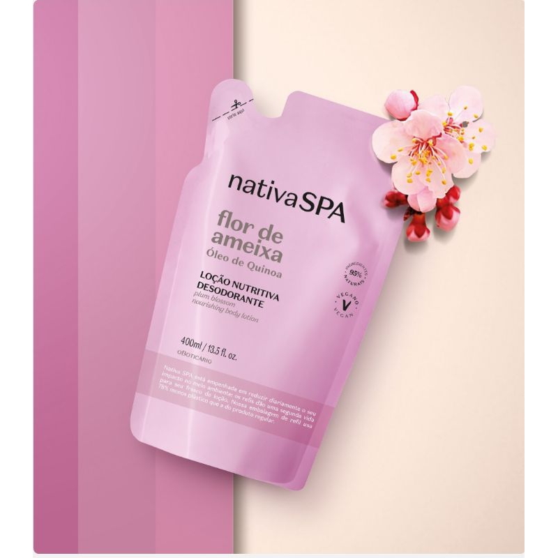 Refil Lo O Desodorante Hidratante Corporal Nativa Spa Flor De Ameixa Ml Shopee Brasil